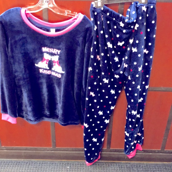 Women’s Poly Two Piece PJ Set - Picture 1 of 5